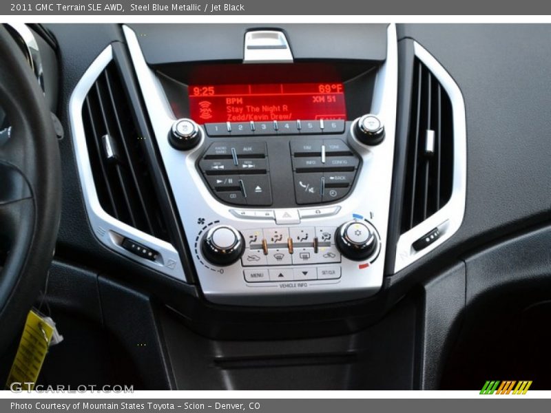 Steel Blue Metallic / Jet Black 2011 GMC Terrain SLE AWD