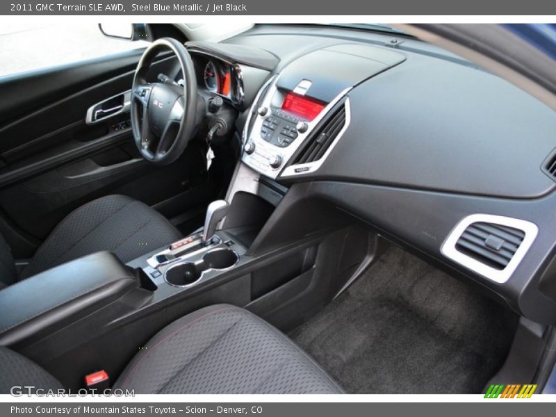 Steel Blue Metallic / Jet Black 2011 GMC Terrain SLE AWD