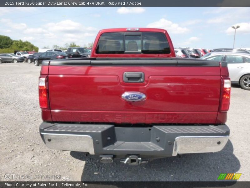 Ruby Red / Adobe 2015 Ford F350 Super Duty Lariat Crew Cab 4x4 DRW