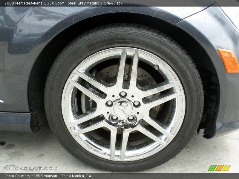 Steel Grey Metallic / Grey/Black 2008 Mercedes-Benz C 350 Sport