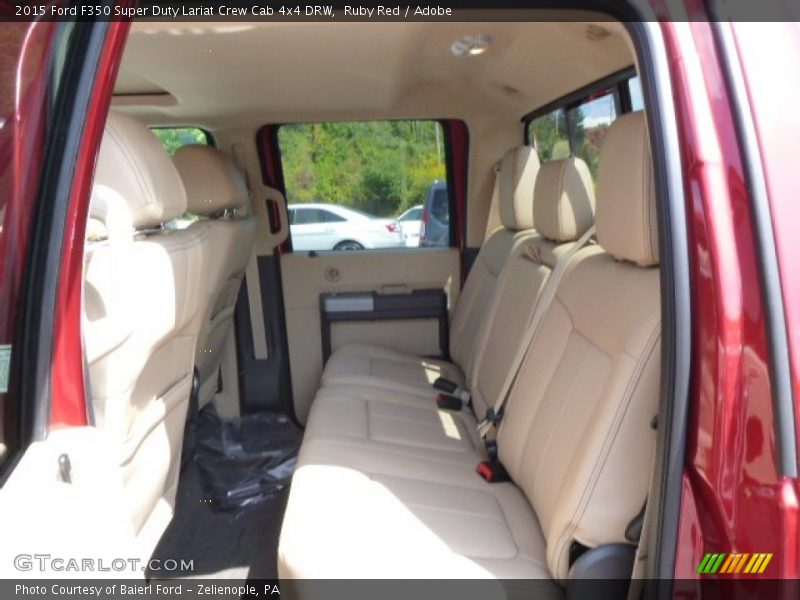 Rear Seat of 2015 F350 Super Duty Lariat Crew Cab 4x4 DRW
