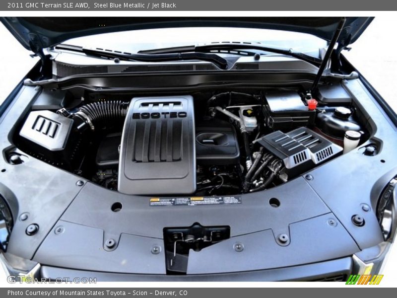 Steel Blue Metallic / Jet Black 2011 GMC Terrain SLE AWD