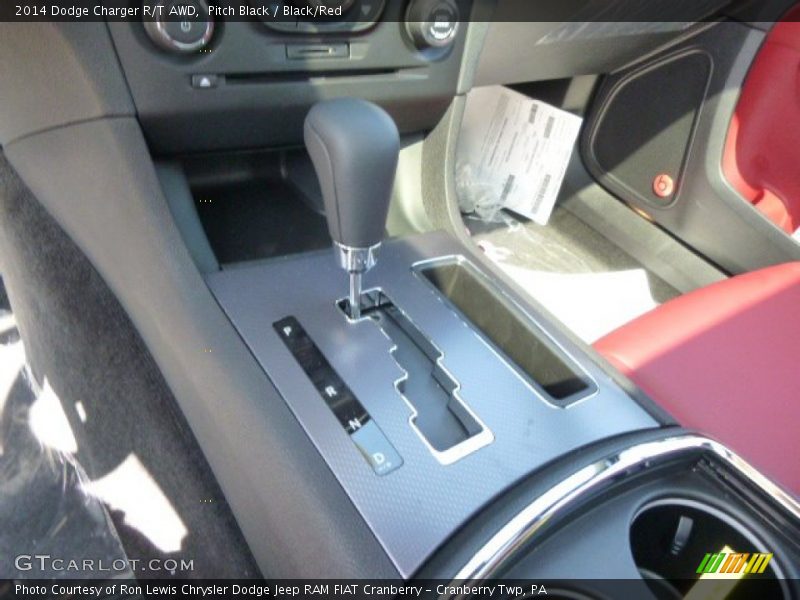 Pitch Black / Black/Red 2014 Dodge Charger R/T AWD