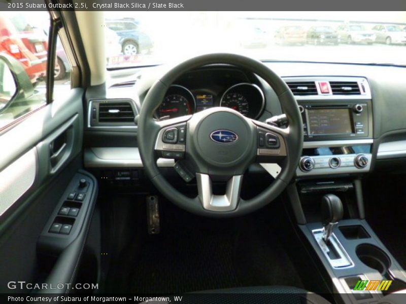 Crystal Black Silica / Slate Black 2015 Subaru Outback 2.5i
