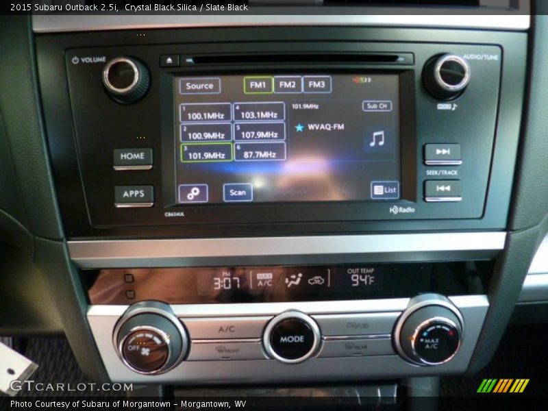 Crystal Black Silica / Slate Black 2015 Subaru Outback 2.5i