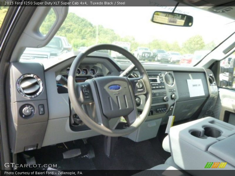Tuxedo Black / Steel 2015 Ford F250 Super Duty XLT Super Cab 4x4