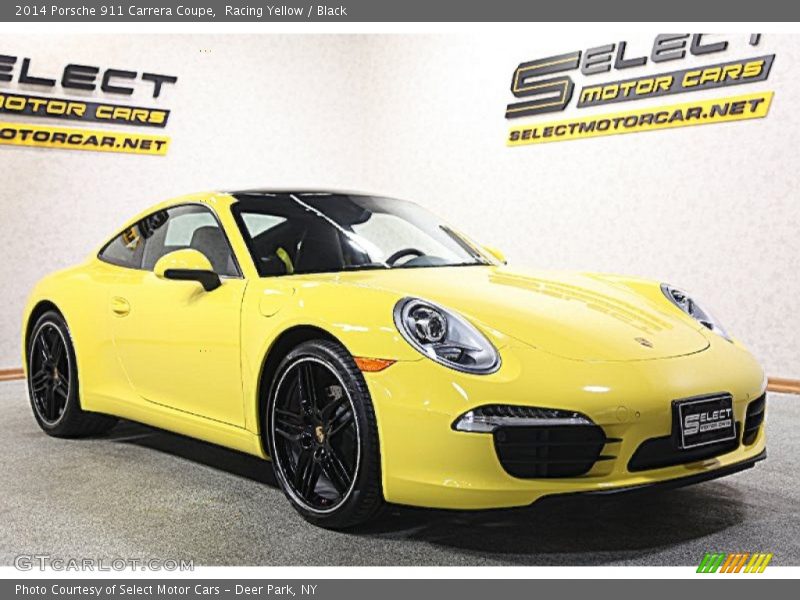 Racing Yellow / Black 2014 Porsche 911 Carrera Coupe