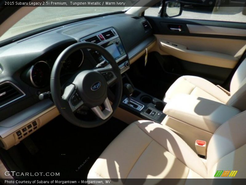 Tungsten Metallic / Warm Ivory 2015 Subaru Legacy 2.5i Premium