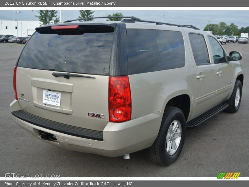 Champagne Silver Metallic / Ebony 2013 GMC Yukon XL SLT