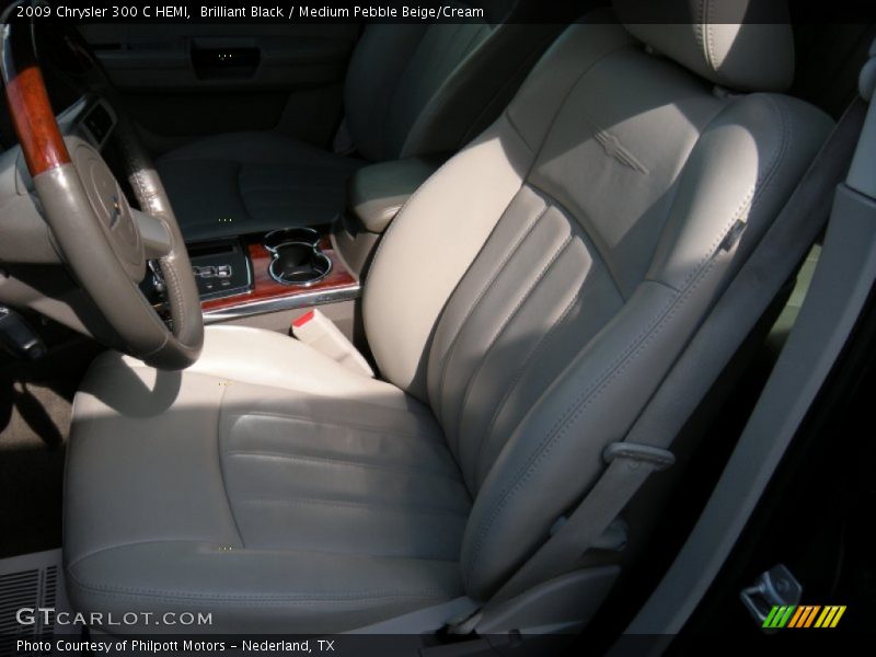 Brilliant Black / Medium Pebble Beige/Cream 2009 Chrysler 300 C HEMI