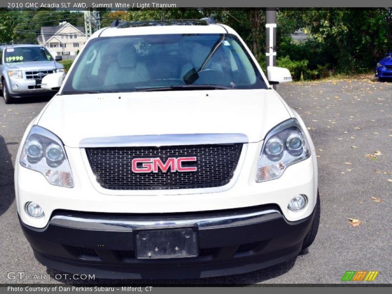 Summit White / Light Titanium 2010 GMC Acadia SLT AWD