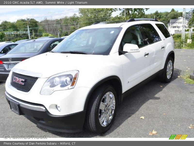 Summit White / Light Titanium 2010 GMC Acadia SLT AWD