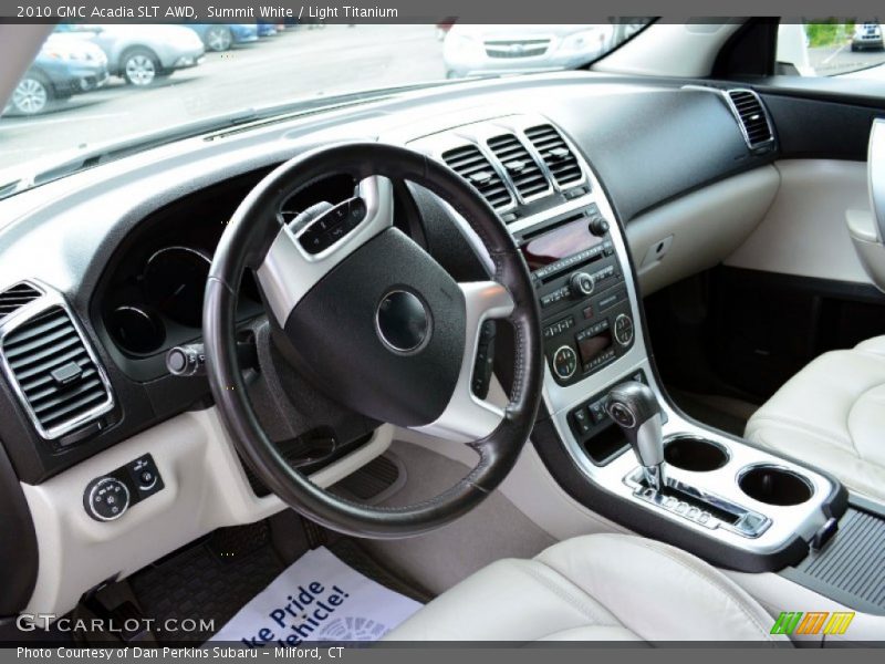 Summit White / Light Titanium 2010 GMC Acadia SLT AWD