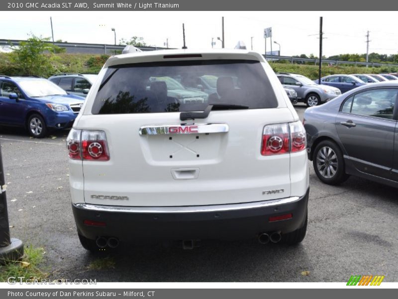 Summit White / Light Titanium 2010 GMC Acadia SLT AWD