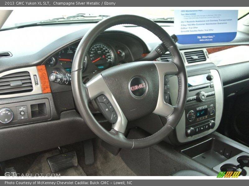 Champagne Silver Metallic / Ebony 2013 GMC Yukon XL SLT
