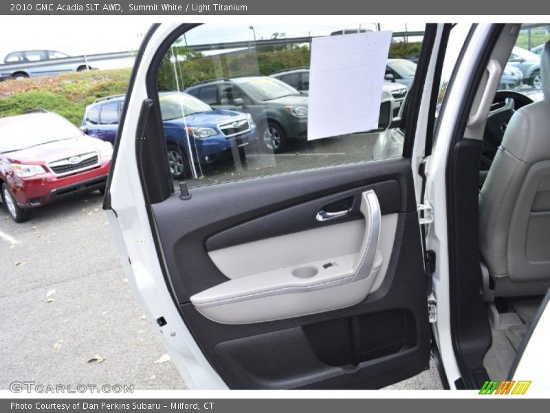 Summit White / Light Titanium 2010 GMC Acadia SLT AWD