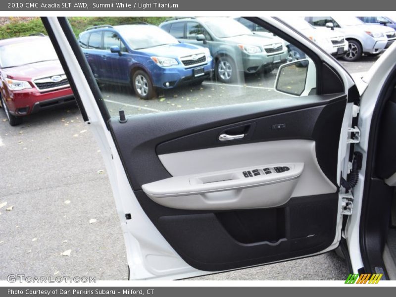 Summit White / Light Titanium 2010 GMC Acadia SLT AWD