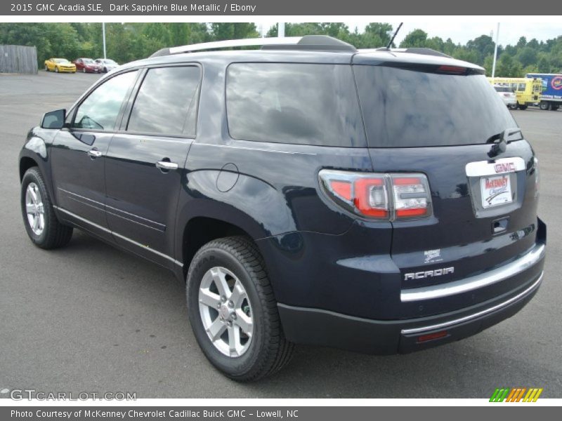 Dark Sapphire Blue Metallic / Ebony 2015 GMC Acadia SLE