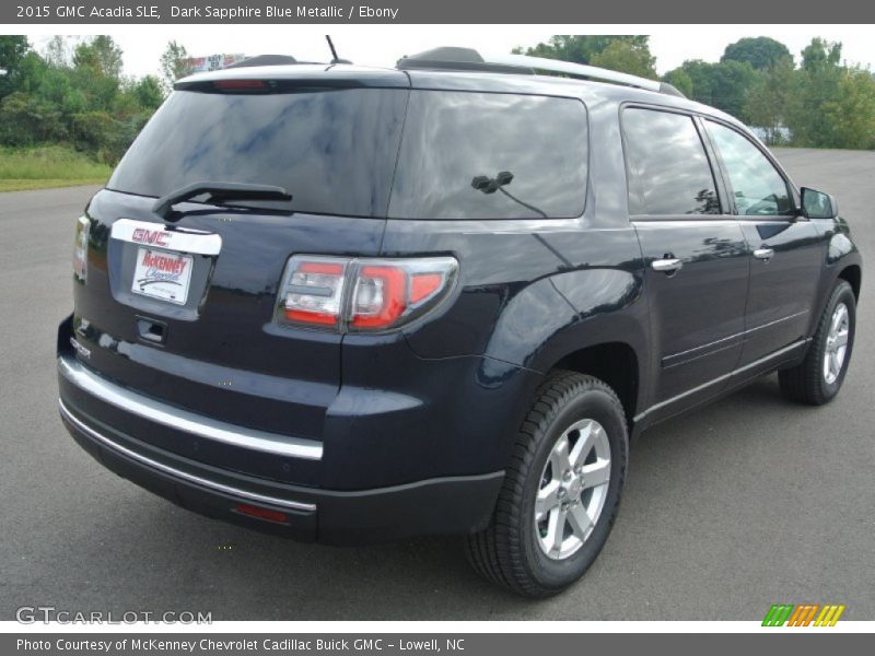 Dark Sapphire Blue Metallic / Ebony 2015 GMC Acadia SLE