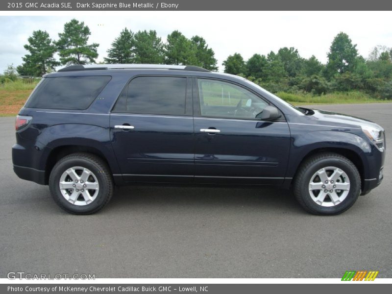 Dark Sapphire Blue Metallic / Ebony 2015 GMC Acadia SLE