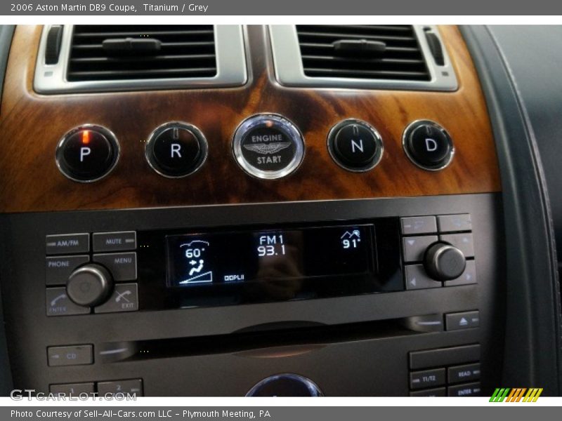 Controls of 2006 DB9 Coupe