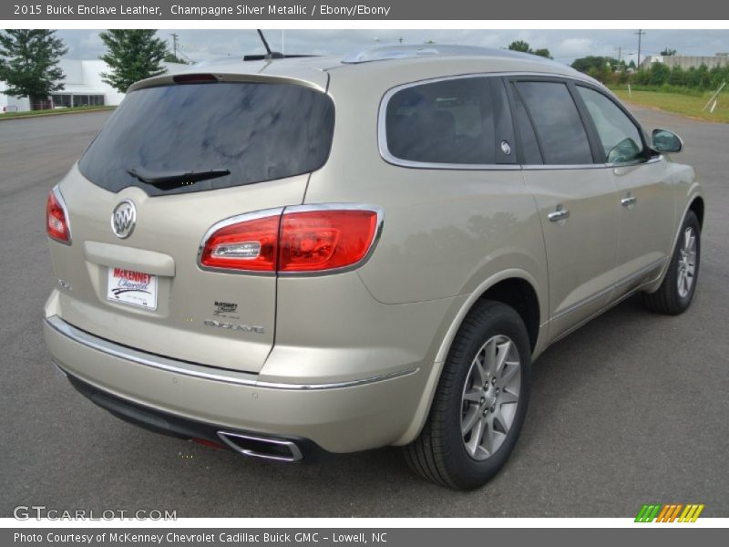 Champagne Silver Metallic / Ebony/Ebony 2015 Buick Enclave Leather