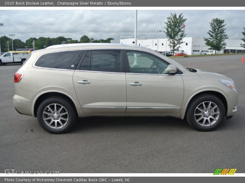 Champagne Silver Metallic / Ebony/Ebony 2015 Buick Enclave Leather