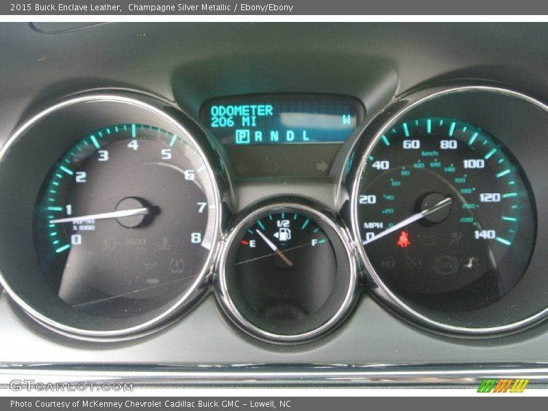 Champagne Silver Metallic / Ebony/Ebony 2015 Buick Enclave Leather