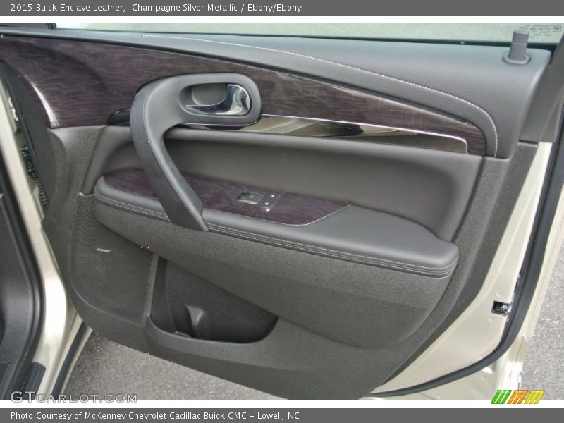 Champagne Silver Metallic / Ebony/Ebony 2015 Buick Enclave Leather