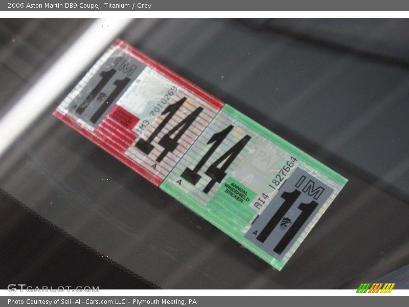 Titanium / Grey 2006 Aston Martin DB9 Coupe