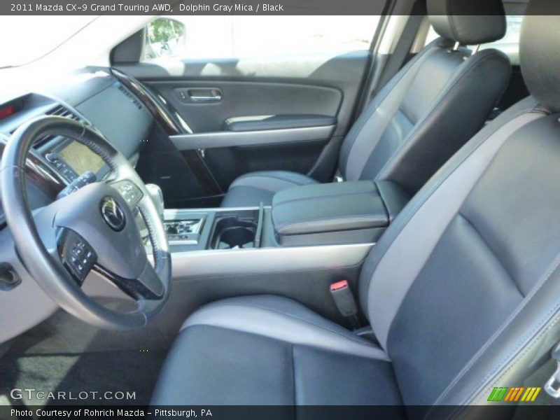 Dolphin Gray Mica / Black 2011 Mazda CX-9 Grand Touring AWD