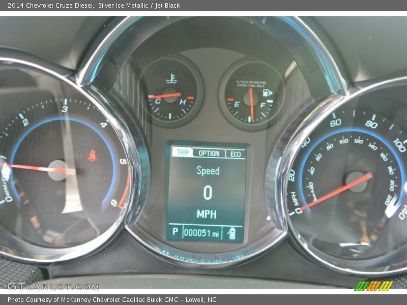 Silver Ice Metallic / Jet Black 2014 Chevrolet Cruze Diesel