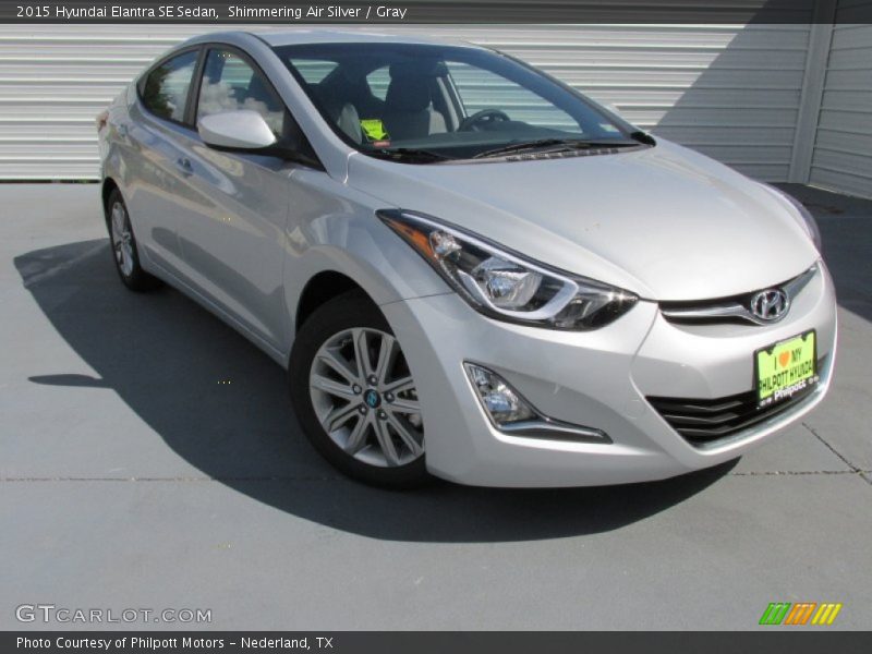 Shimmering Air Silver / Gray 2015 Hyundai Elantra SE Sedan