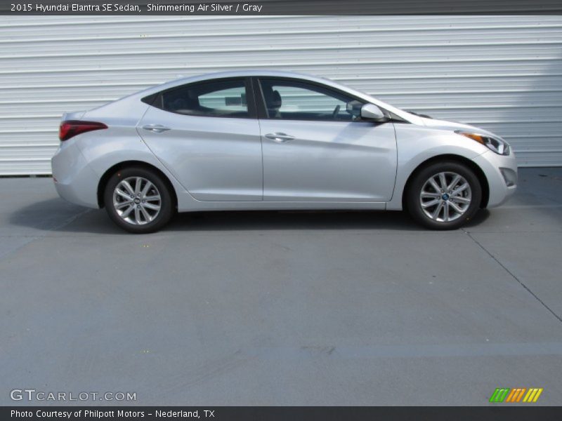 Shimmering Air Silver / Gray 2015 Hyundai Elantra SE Sedan