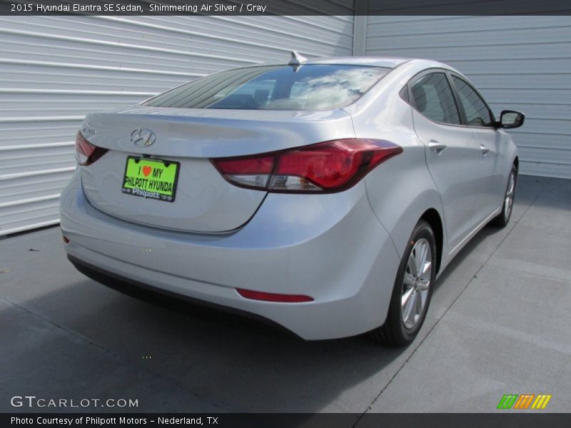 Shimmering Air Silver / Gray 2015 Hyundai Elantra SE Sedan