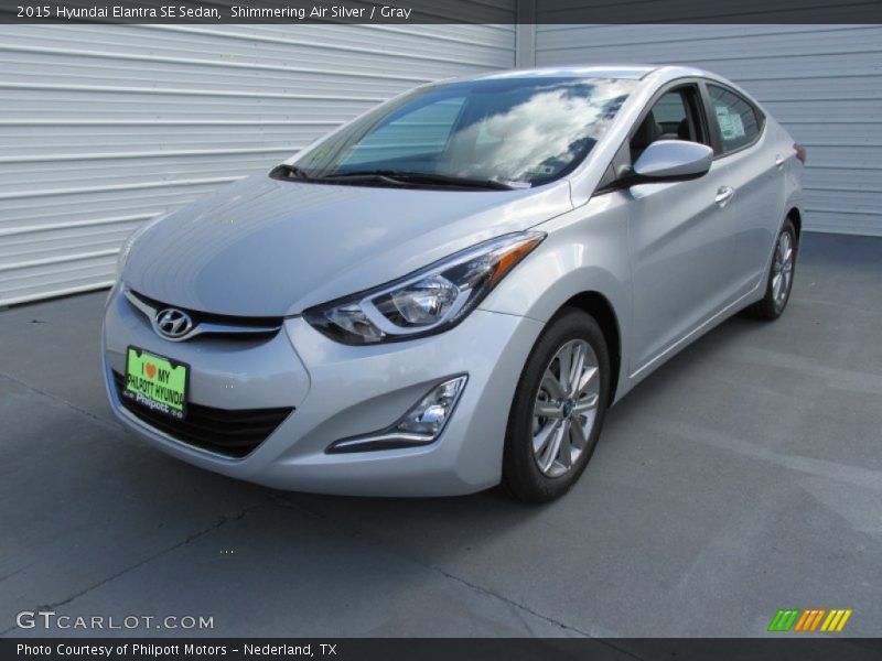 Shimmering Air Silver / Gray 2015 Hyundai Elantra SE Sedan