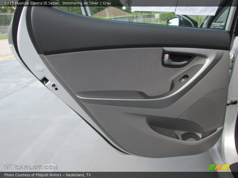 Shimmering Air Silver / Gray 2015 Hyundai Elantra SE Sedan