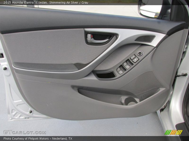 Shimmering Air Silver / Gray 2015 Hyundai Elantra SE Sedan