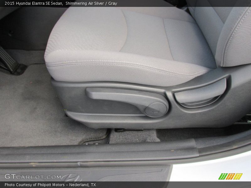 Shimmering Air Silver / Gray 2015 Hyundai Elantra SE Sedan
