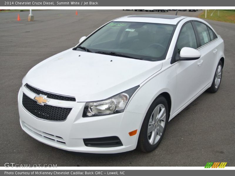 Summit White / Jet Black 2014 Chevrolet Cruze Diesel