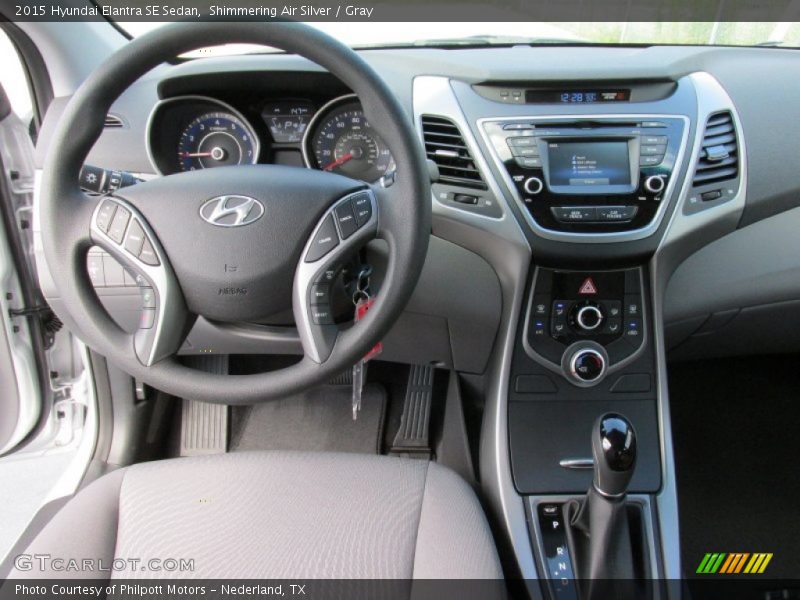 Shimmering Air Silver / Gray 2015 Hyundai Elantra SE Sedan