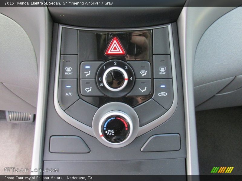 Shimmering Air Silver / Gray 2015 Hyundai Elantra SE Sedan