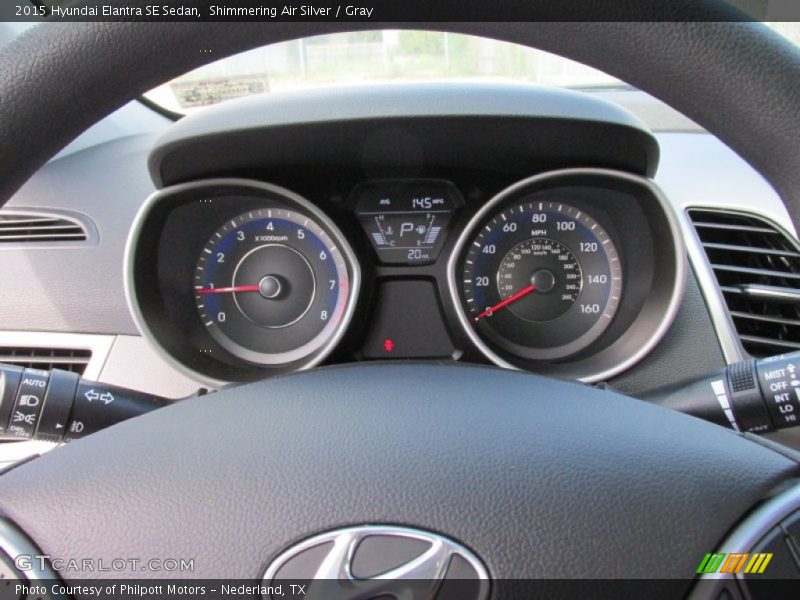 Shimmering Air Silver / Gray 2015 Hyundai Elantra SE Sedan