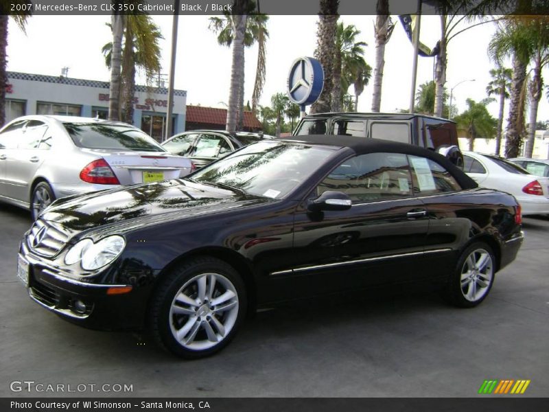 Black / Black 2007 Mercedes-Benz CLK 350 Cabriolet