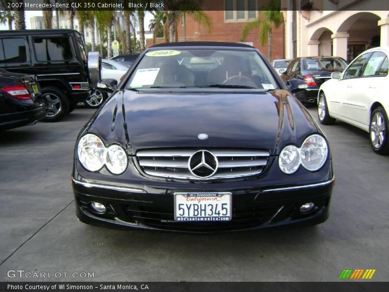 Black / Black 2007 Mercedes-Benz CLK 350 Cabriolet