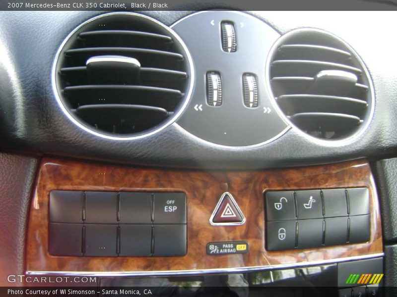 Black / Black 2007 Mercedes-Benz CLK 350 Cabriolet