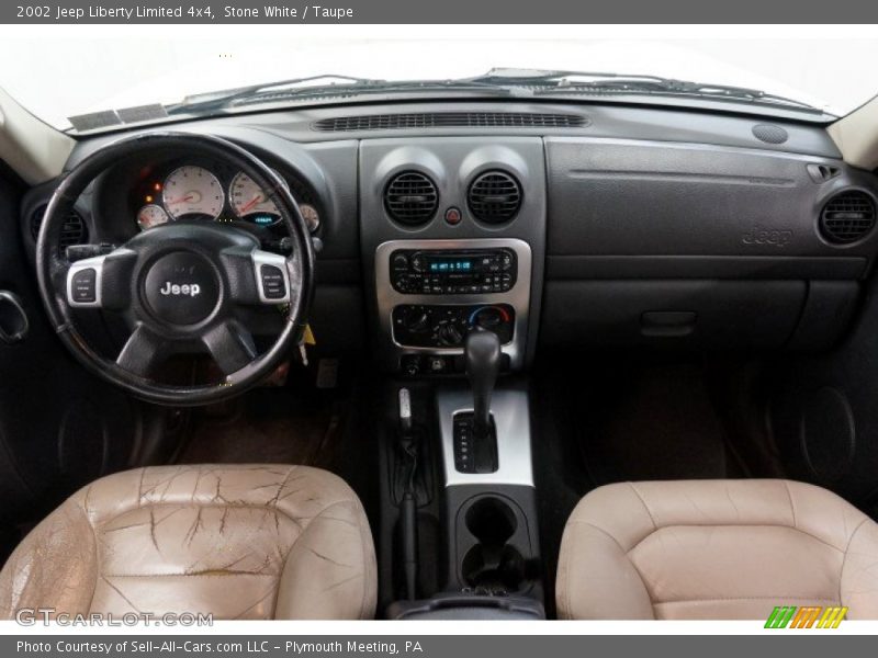 Stone White / Taupe 2002 Jeep Liberty Limited 4x4