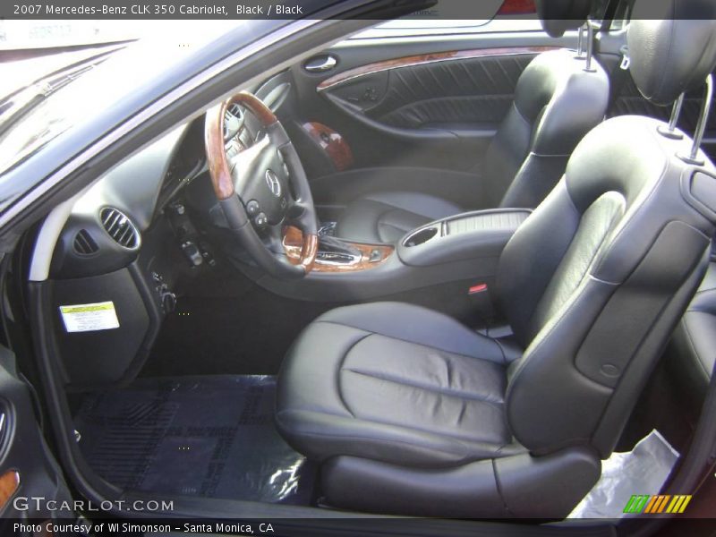 Black / Black 2007 Mercedes-Benz CLK 350 Cabriolet