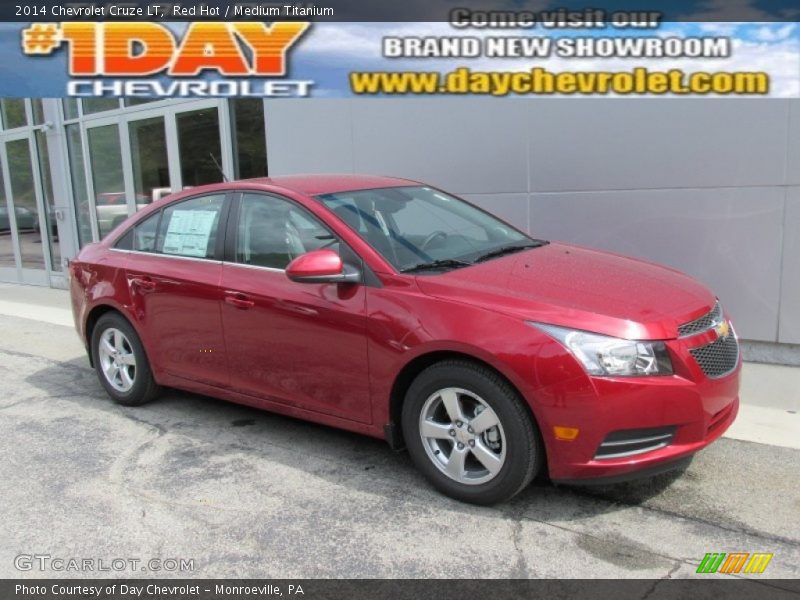 Red Hot / Medium Titanium 2014 Chevrolet Cruze LT