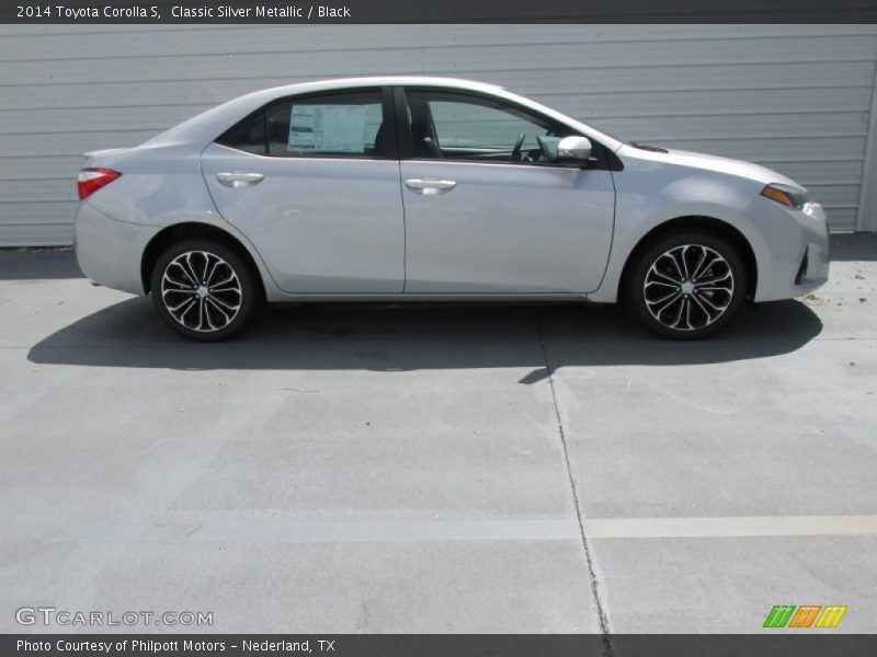 Classic Silver Metallic / Black 2014 Toyota Corolla S